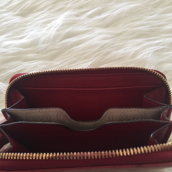 Michael Kors Red Ostrich Wristlet - Picture 4 of 4